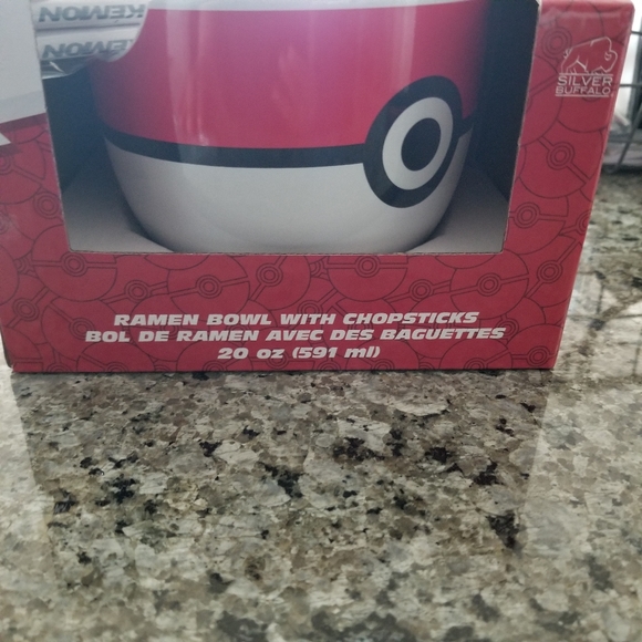 ❌SOLD❌ Pokémon Pokéball Ramen Bowl with Chopsticks - Picture 8 of 8